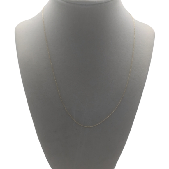 14KT Solid Gold Singapore.08mm Necklace - Picture 1 of 6